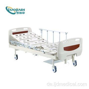 Manuelles medizinisches Bett mit 3 Funktionen und rostfreien Kurbeln